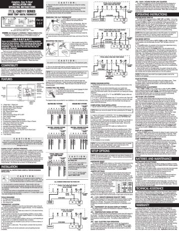 Lux-Products-CAG111-Thermostat-User-Manual